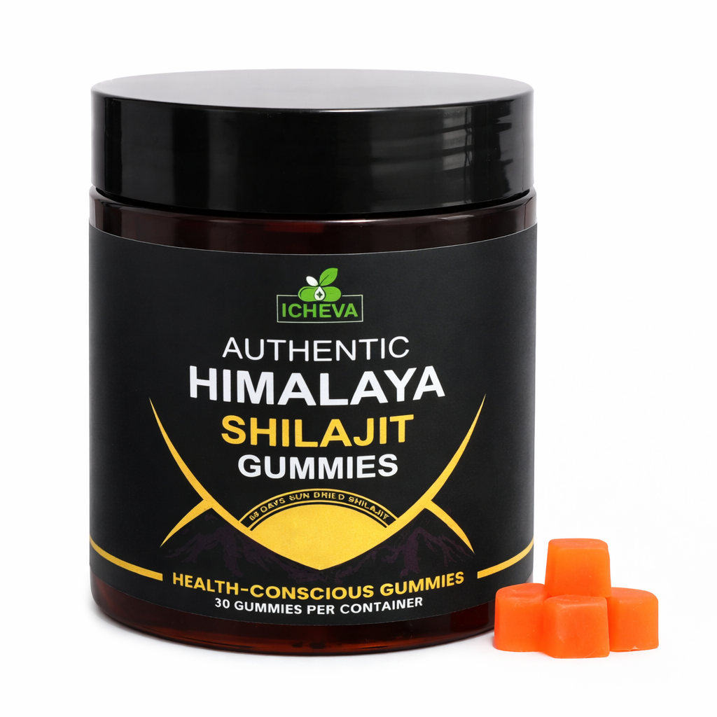 ICHEVA Shilajit Gummies – Mineral-Rich Daily Wellness Supplement – 30 Gummies