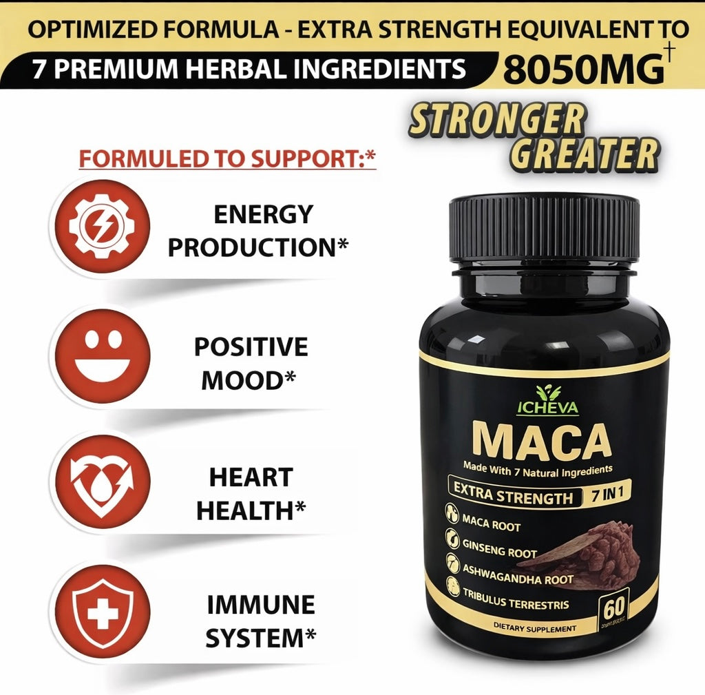 Maca Root Supplement for Men – Energy, Stamina & Confidence Support