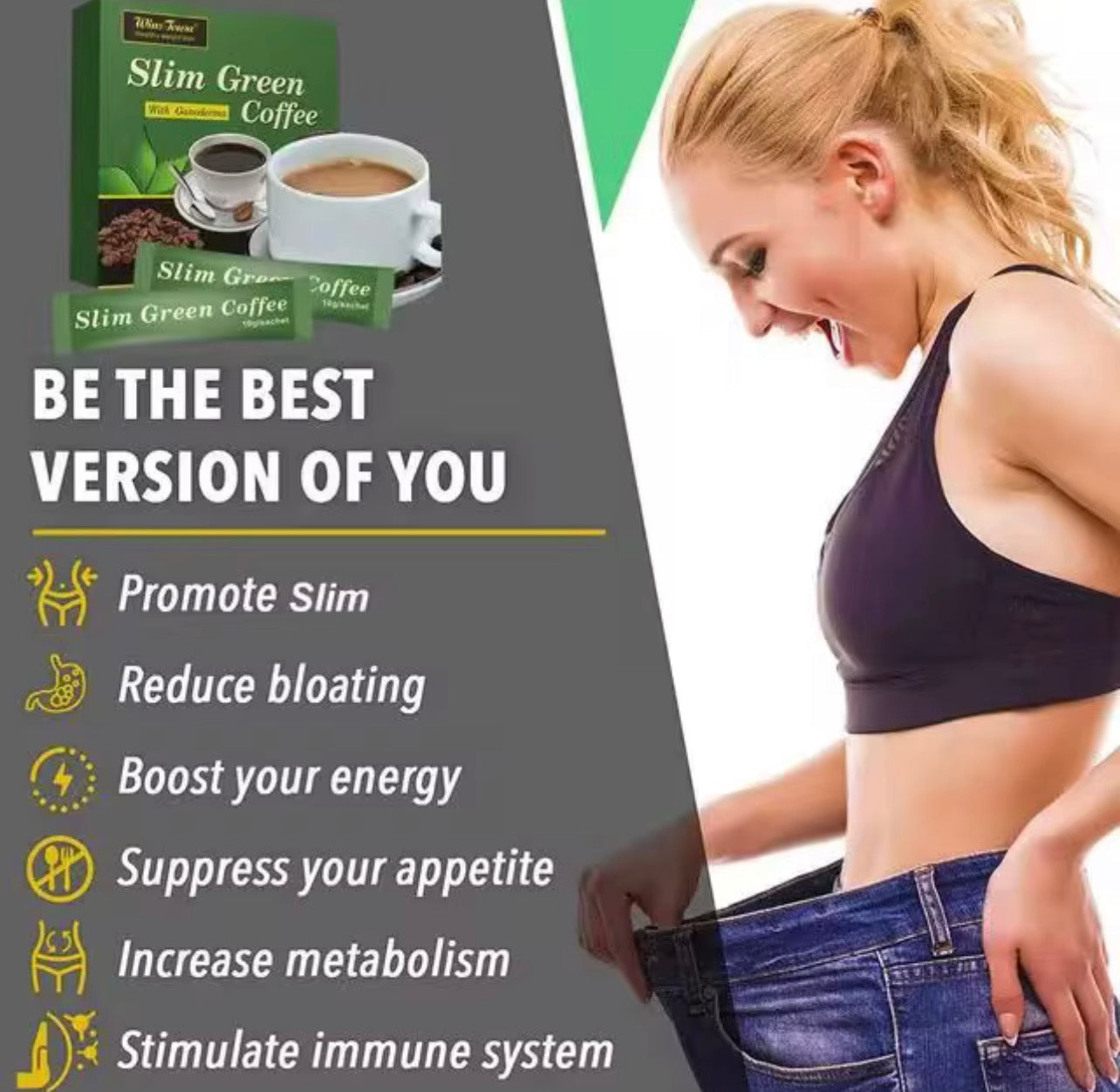 Slim Green Coffee with Ganoderma